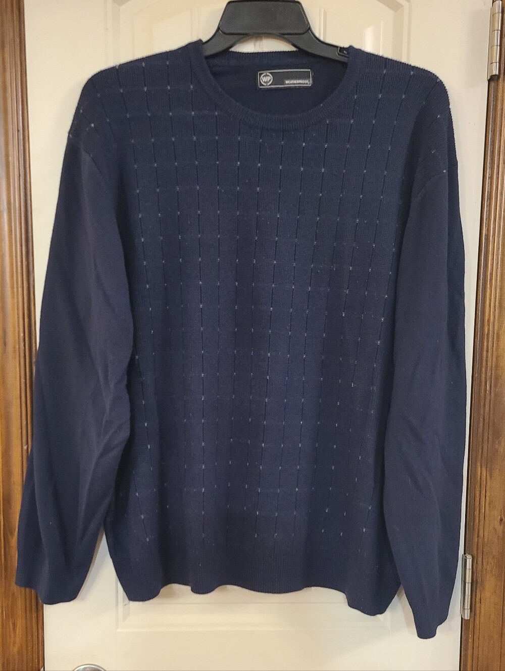 Weatherproof Men's Navy Crewneck Sweater Size XXL